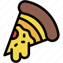 pizza, food, slice, salami, italian, fast