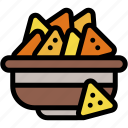 nachos, snack, junk, food, fast, mexican, and, restaurant