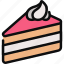 cake, dessert, food, bakery, sweet, slice 