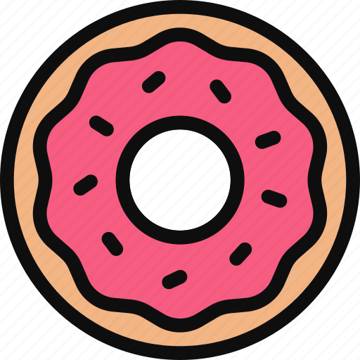Donut, doughnut, dessert, junk food, snack, sweet icon - Download on Iconfinder