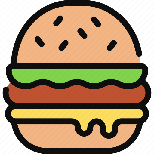 Hamburger, meal, fast food, sandwich, junk food, takeaway icon - Download on Iconfinder