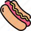 hot dog, takeaway, sausage, meal, fast food, junk food 