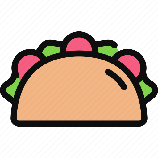 Taco, mexican food, fast food, culinary, tortilla, takeaway icon - Download on Iconfinder