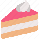 cake, dessert, food, bakery, sweet, slice