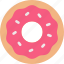 donut, doughnut, dessert, junk food, snack, sweet 