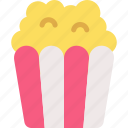 popcorn, snack, fast food, cinema, junk food, takeaway