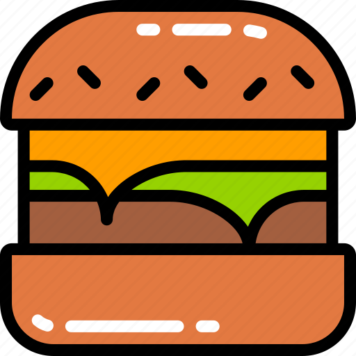 Burger, eating, fast food, lettuce, takeaway icon - Download on Iconfinder