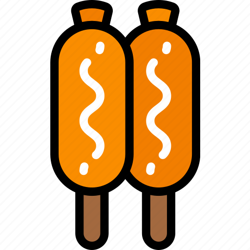 Corn, dogs, eating, fast food, sauces, take away icon - Download on Iconfinder
