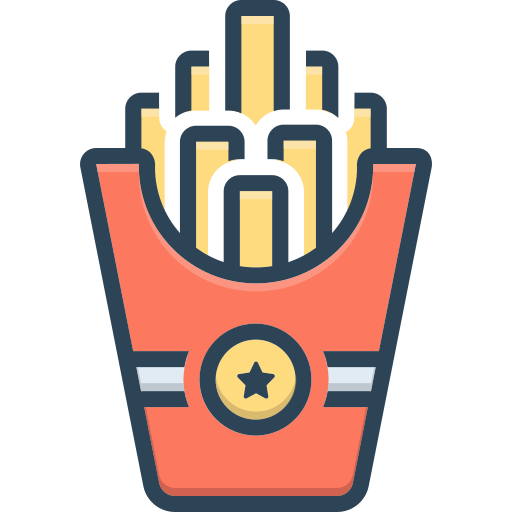 French fries, snack, potato chips, pommes frites, slap chips, tasty, frites icon - Download on Iconfinder