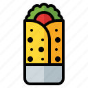 burrito, mexican, food, wrap, tortilla, meal, beans