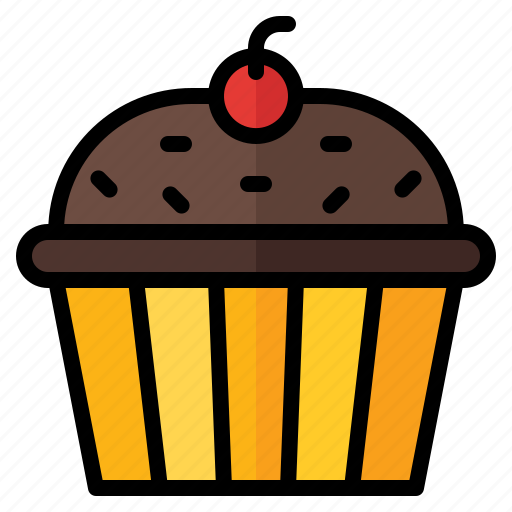 Cupcake, dessert, baking, sweet, cake, bakery icon - Download on Iconfinder