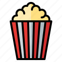 popcorn, snack, movie, theater, buttered, salty, crunchy