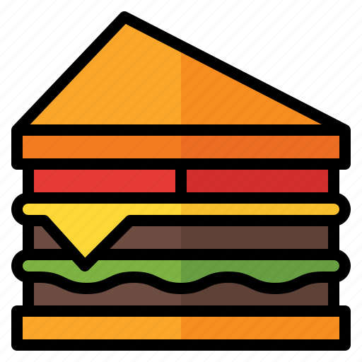 Sandwich, lunch, bread, breakfast, toast, meal icon - Download on Iconfinder