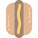 fast food, hotdog, sauces, sausage, stand