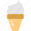 fast, food, ice cream, cone, white 