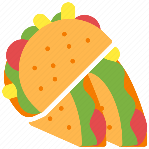 Taco, tortila, mexican, sandwich icon - Download on Iconfinder