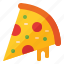pizza, italian, cuisine, fast, food, pepperoni, melting, slice 