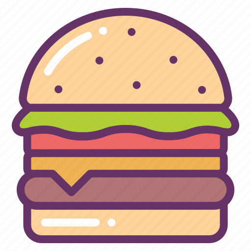 Bun, fast, food, hamburger, meat icon - Download on Iconfinder