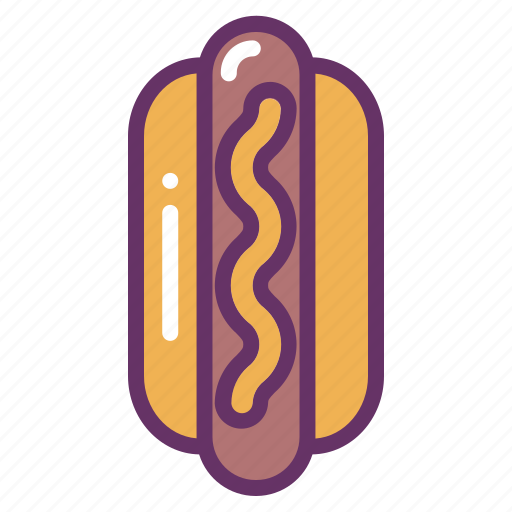 Bun, dog, fast, food, hot, ketchup, mustard icon - Download on Iconfinder