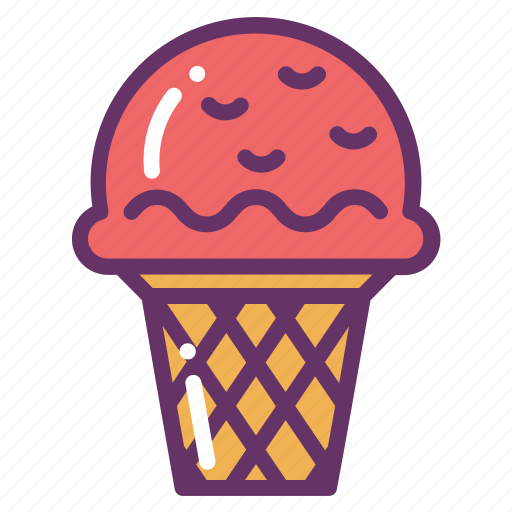 Cone, cream, dessert, fast, food, ice, sweet icon - Download on Iconfinder