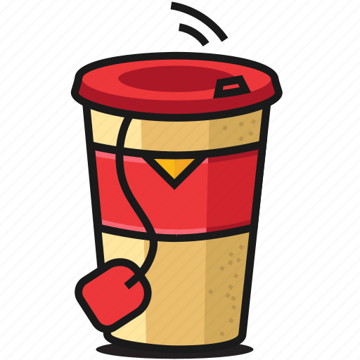 Breakfast, drink, fastfood, green, hot, tea, to go icon - Download on Iconfinder