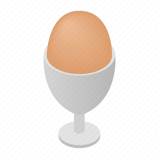 Egg, food, fresh, healthy, ingredient, isometric, natural icon - Download on Iconfinder