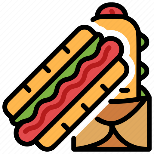 Hotdog, sausage, bread, sandwich, grilled icon - Download on Iconfinder