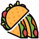taco, tortila, mexican, sandwich