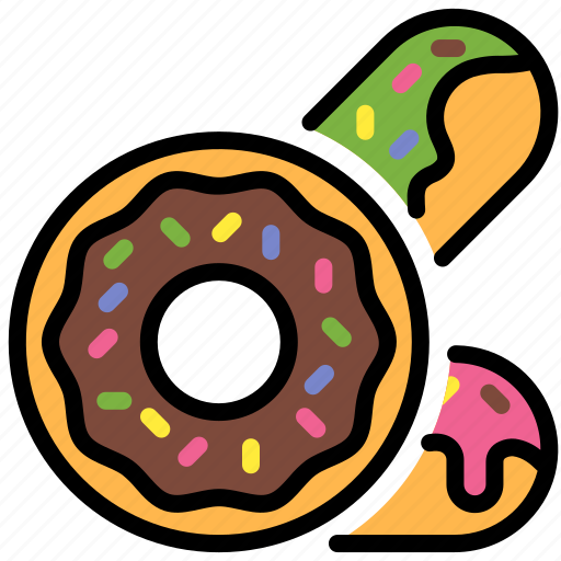 Donut, doughnut, sweet, cream, bakery icon - Download on Iconfinder