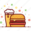 alcohol, beer, burger, drink, fast food, hamburger 