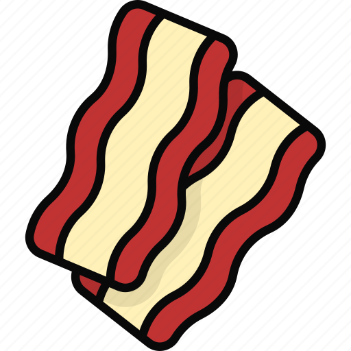 Bacon, meat, breakfast, fast food, meal, junk food icon - Download on Iconfinder