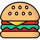 burger, hamburger, junk food, fast food, meal, beef burger
