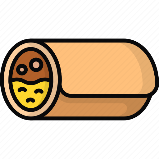 Burrito, wrap, fast food, junk food, culinary, mexican food icon - Download on Iconfinder