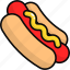 hot dog, sausage, street food, fast food, junk food, bun 