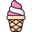 ice cream, gelato, dessert, cone, sweet food, summer 