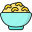 mac and cheese, macaroni, pasta, fast food, bowl 