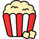 popcorn, snack, fast food, street food, junk food, cinema