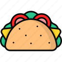 taco, mexican food, tortilla, wrap, fast food, junk food