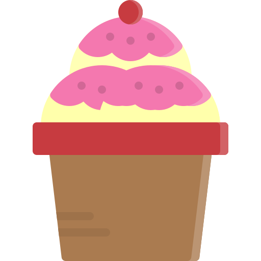 Cream, cup, dessert, food, ice, sweet, topping icon - Free download