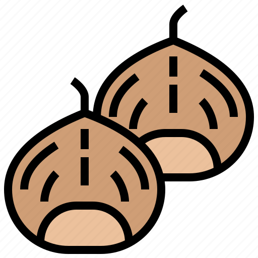 Chestnuts, edible, fruit, roasted, snack icon - Download on Iconfinder