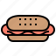 food, hotdog, meal, sandwich, sausage 