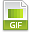 Extension, file, gif icon
