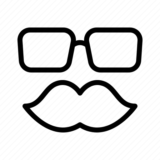 Eyeglasses, face, facial, father day, gentleman, glasses, mustache icon - Download on Iconfinder
