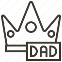 father, crown, dad
