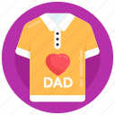 apparel, tee shirt, clothes, menswear, love dad shirt