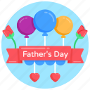 father day celebration, balloons, celebration balloons, father day decoration, happy father day
