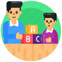 alphabetic blocks, learning blocks, primary education, blocks, plaything