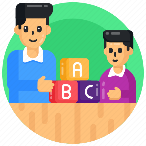 Alphabetic blocks, learning blocks, primary education, blocks, plaything icon - Download on Iconfinder