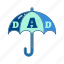 fathersday, father, dad, husband, family, love, present, gift, umbrella 