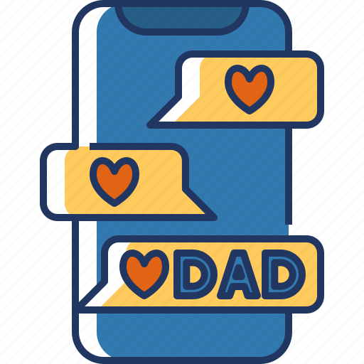 Chats, message, chat, chatting, talk, dad, fathers day icon - Download on Iconfinder
